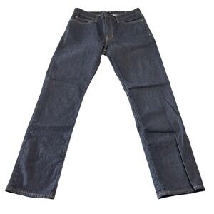 I Crew Mercantile Flex Slim Men's 33 x 32‎ Dark Wash Blue Jeans